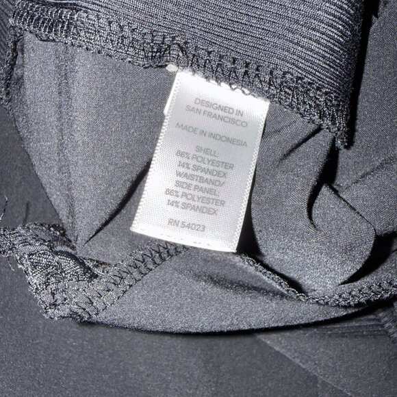 Athleta High Rise Track Pants Black womens Sz 12 Athletic Pockets - Picture 9 of 9